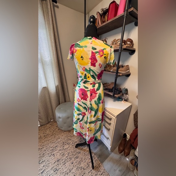 DKNY-Floral Wrap Dress - Multicolor - Picture 6 of 11